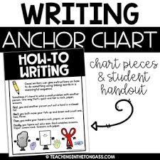 procedural writing anchor chart worksheets teaching