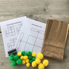 Pompom Punnett Square Punnett Squares Punnett Square Activity Gregor Mendel Activities