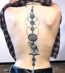 Solar System Tattoo Solar System Tattoo Spine Tattoos For Women Tattoos