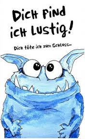 Abouki Lustiger Kunstdruck Ungerahmt Mit Monster Motiv Und Spruch Poster Fine Art Print Geschenk Geschenkidee Druck Illustration Lustig Geschenkideen
