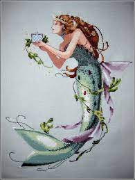 Παιδικά κεντήματα visit the label : Queen Mermaid Is Finished Mermaid Cross Stitch Cross Stitch Fairy Cross Stitch