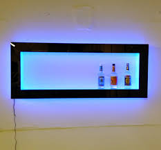 Installing led lighted shelves from customized designs. Led Lighted Floating Shelf 16 Image Wall Shelves