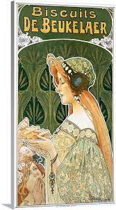 biscuits de beukelaer vintage poster by privat livemont in 2021 art nouveau poster art nouveau illustration vintage poster art