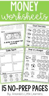 Money Worksheets Counting Sorting And Identification Money Worksheets Counting Worksheets For Kindergarten Kindergarten Math Worksheets Free