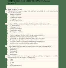 Contoh soal untuk uji kompetensi bidan 1 asuhan kebidanan ibu nifas dan menyusui 1 1. Contoh Soal Dan Jawaban Manajemen Sains Kemendikbud