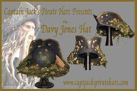 Movie Version Davy Jones Hat Custom Made Handcrafted Authentic Pirate Hats By Master Hatter Jeff Mackay Real Pirates Real Hats The Hat Makes The Pirate An
