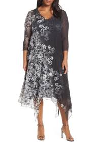 Komarov Handkerchief Hem Cocktail Dress Plus Size Plus Size Dresses Plus Size Cocktail Dresses Dresses