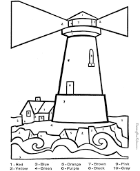 Show your kids a fun way to learn the abcs with alphabet printables they can color. Color By Number Coloring Page 007 Little Red Lighthouse Coloring Pages Color By Numbers