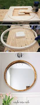 The deeper of the two will be the depth of the notch. Round Wood Mirror Diy Angela Marie Made