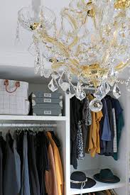 Lighting is one of the most important pieces in the room. Crystal Chandelier In Closet Home Made By Carmona