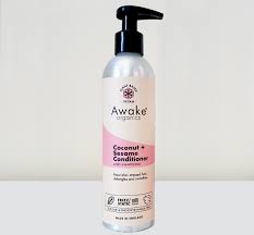 So we all know that slip is the operative word when it comes to finding a staple natural hair conditioner, and this runs neck and neck with finding stellar ingredients in it. Natural Hair Growth Conditioner Coconut Sesame Awake Organics