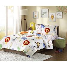 Fits my queen size mattress well and has a lot of room in case of shrinkage! 6 Piece Kids Zoo Twin Comforter Set Jungle Themed Bedding For Children Monkeys Lions Zebras Crocodile Elephant African Wild Cute Safari Animals Buy Online In Bahamas At Bahamas Desertcart Com Productid 33112497