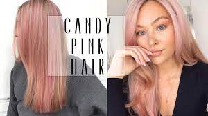 The last hair idea is just stunning. Pastel Pink Hair Tutorial No Dye Hollie Hobin Youtube