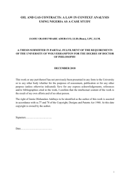 Malaysian partnership act 1961 (act 135): Oil And Gas Contracts A Law In Context Analysis Using Nigeria As A Case Study