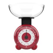 salter orb mechanical kitchen scales red