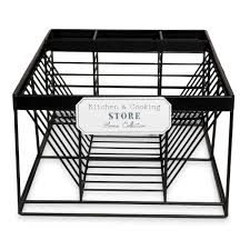 Cooking Store Black Metal Dish Rack Maisons Du Monde Metaal Zwart