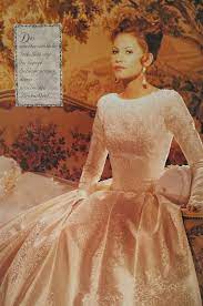 Demetrios Special Collection 1994 Brocade Dress With Embroidered Long Arm Bodice Gown Ha Retro Wedding Dresses Wedding Dresses 80s Wedding Dresses Vintage