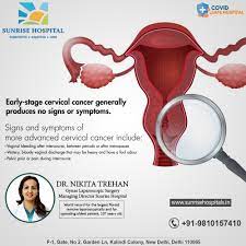 Although some patients don't experience any symptoms until cervical cancer has advanced, it may be possible to notice signs at an early stage. Early Stage Cervical Cancer Sunrise Hospital Delhi Facebook
