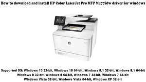 It has a model number: How To Download And Install Hp Color Laserjet Pro Mfp M477fdw Driver Windows 10 8 1 8 7 Vista Xp Youtube