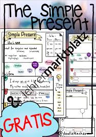 Simple Present Sketchnote Arbeitsblatter Unterrichtsmaterial Im Fach Englisch Sketch Note Simple Present Skizze Notizen