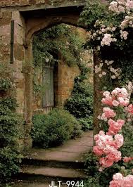 Taman mini indonesia indah (tmii) (english: Sjoloon 5x7ft Girl And Wedding Photography Backdrops Flower Fragrance Garden Background Photo Background For Photo Stu Taman Indah Desain Lanskap Gerbang Kebun