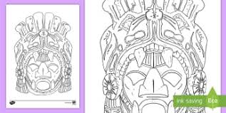 Why not use it as a mosaic template of simply a coloring in page?tags in this resource: Aztec Gods Colouring Sheets For Kids