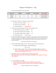 Chapter 4 Worksheet 1