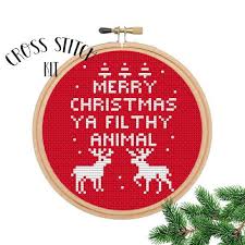 1 source for hot moms, cougars, grannies, gilf, milfs and more. Merry Christmas Ya Filthy Animal Cross Stitch Kit Cross Red Cross Stitch Cross Stitch Christmas Gifts Merry Christmas Ya Filthy