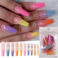 Our collection of creative rainbow ideas will prove you it. 500 Pcs Pack Natural Long Fake Nail False Nial Acrylic Short Square Nail Fake Nail Full Cover Nail Tips Artificial Nail Wish