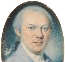 Lot 124: Documented Charles Willson Peale Watercolor Portrait Miniature,  David McMechen, c. 1775