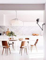 The Most Breathtaking French Kitchens You Can Actually Cook In Dining Table Marble Modern Farmhouse Dining Room Decor Kitchen Remodel Layout