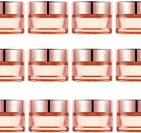 12 Pcs 0.5 oz Pink Glass Jars,Empty Refillable Cream Jars with Rose Gold  Lids&Inner liner,Sample Cosmetic Container Vials Pot for Face ...