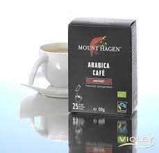 It measures 2.8 x 5.8 x 7.5 inches and contains 3.53oz (100g) of granulated instant coffee. Mount Hagen Organic Arabica Cafe Instant Sticks 25 X 2 G Natural Products Shop Violey