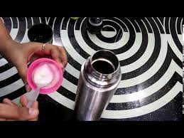 How To Clean Steel Flask From Inside At Home / Easy Ways To Clean Flask /  My Home And Kitchen Tips - Youtube