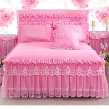 From luxurious bed sheets to charming quilts, plush pillows to chic comforter sets, there's something to suit every bedroom. Romantic Pink Lace Ruffle Princess Bedding Bed Skirt Pillowcases Solid Color Mattress Cover Bedspreads Sheet Home Decoration Bed Skirt Aliexpress