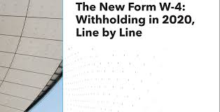 Put the estimated amount of your 2020 itemized deductions on line 1. The New Form W 4 Withholding In 2020 Have Changed For Business Owners