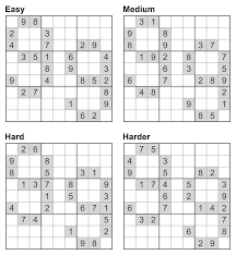 The spruce / emilie dunphy sudoku is a great way to both flex your brain muscles. Sudoku Printable Medium 4 Per Page