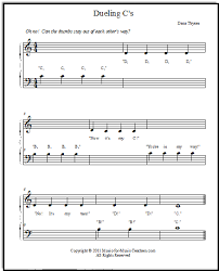 Share, download and print free sheet music for piano with the world's largest community of sheet music creators, composers, performers, music teachers, students, beginners, artists and other musicians with over 1,000,000 sheet digital music to play, practice, learn and enjoy. Piano Music For Beginners Free Dueling C S Has Thumbs Competing For Middle C