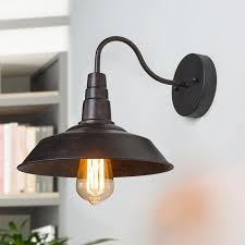 Lnc Elvis 10 2 In W 1 Light Bronze Farmhouse Wall Sconce Lowes Com In 2020 Farmhouse Wall Sconces Rustic Wall Sconces Barn Lighting