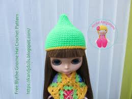 Download our free patterns today! Free Pattern Gnome Hat For Blythe Sayjai Amigurumi Crochet Patterns K And J Dolls K And J Publishing