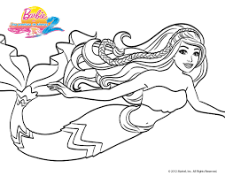 Dibujos Colorear Barbie Sirena Sirena Para Colorear Barbie Sirena Barbie Para Colorear