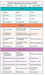 Glascow Coma Scale Pediatric Nursing Glasgow Coma Scale