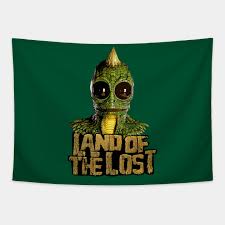 The series opens with a theme song accompanied by a banjo like. Land Of The Lost Sleestak Land Of The Lost Tapestry Teepublic