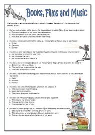 Books Films And Music Worksheet Free Esl Printable Worksheets Made By Teachers Music Vocabulary Vocabulary Book English Lessons