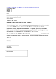 Using someones letterhead without permission. 46 Authorization Letter Samples Templates á… Templatelab