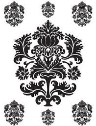 It's shown here in our dark brown matte but available this large floral damask mural decal measures 84 inches high by 77 inches wide. Wall Decals Brewster Spirit 350 0119 Peel Stick Black And White Damask European Wall Decals 2 Sheets Amazon Damask Wall Decals Damask Wall Damask Wall Art