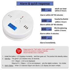 Find great deals on ebay for battery carbon monoxide detector. Carbon Monoxide Alarm With Digtal Display More Accurate Lcd Security Gas Co Monitor Battery Powered Alarm Clock Warning White Battery Not Included Facility Safety Products Carbon Monoxide Detectors