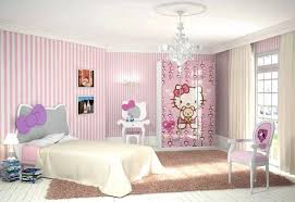 18 fancy bedrooms with striped accent walls. Pink And White Striped Walls Hello Kitty Bedroom For Teenagers Decolover Net