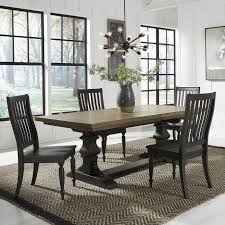 Get 5% in rewards with club o! Liberty Furniture Harvest Home Relaxed Vintage 5 Piece Trestle Table Set Royal Furniture Dining 5 Piece Sets