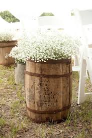 Wine Barrel Decor Great For Wedding Flower Arrangements Barn Wedding Inspiration Burlap Lace Wedding Babys Breath
